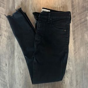 Abercrombie & Fitch Super Skinny Ankle High Rise Jean Black Size 26/2 Short